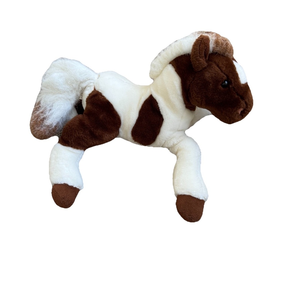 Vintage 2001 Commonwealth PINTO Brown White‎ Horse 14" Stuffed Animal Plush